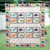 Dinosaur Family 3D Quilt  Quilt